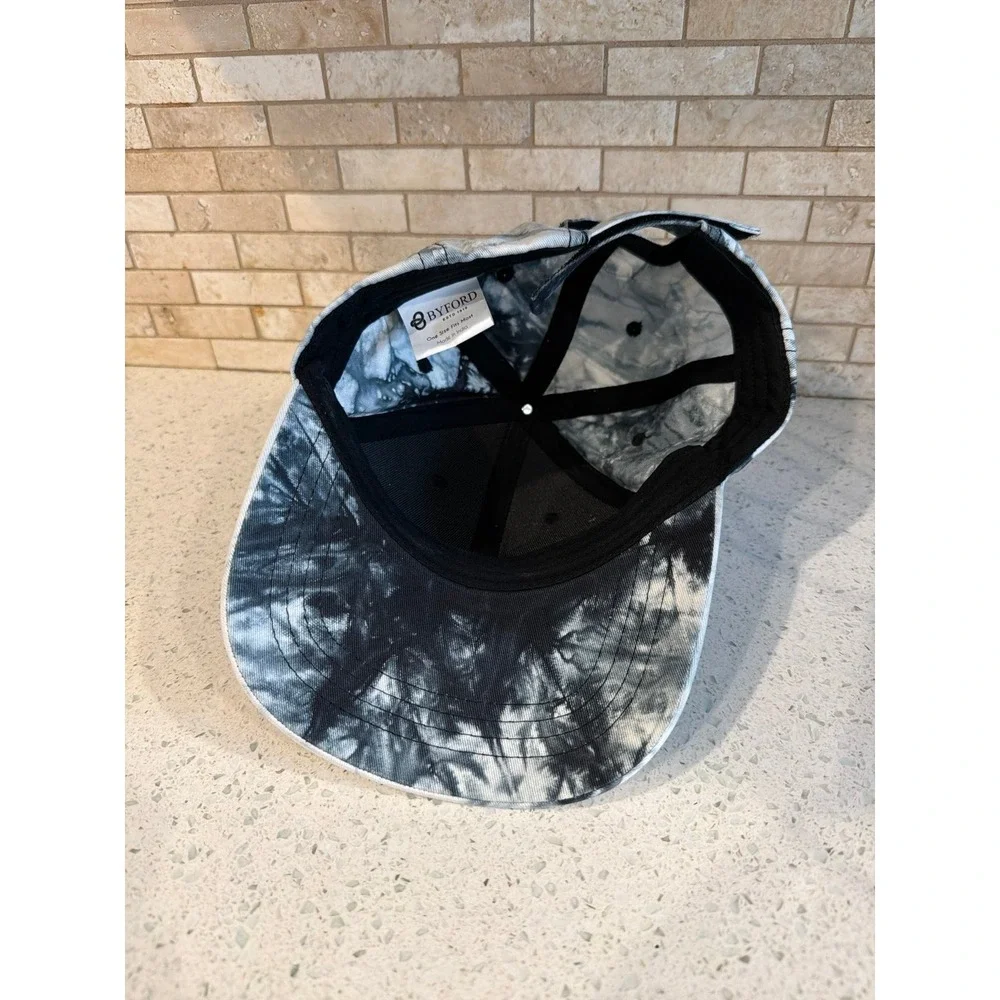 Star Wars Marble Tie-Dye Embroidered Logo Hat Black White Acid Wash Cap